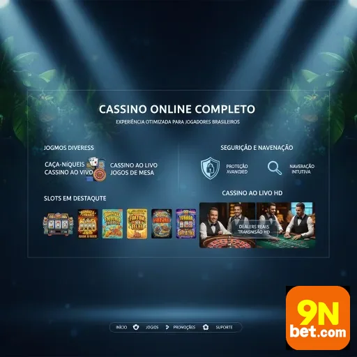 Ilustração de Jogos de Cassino com Segurança e Diversão